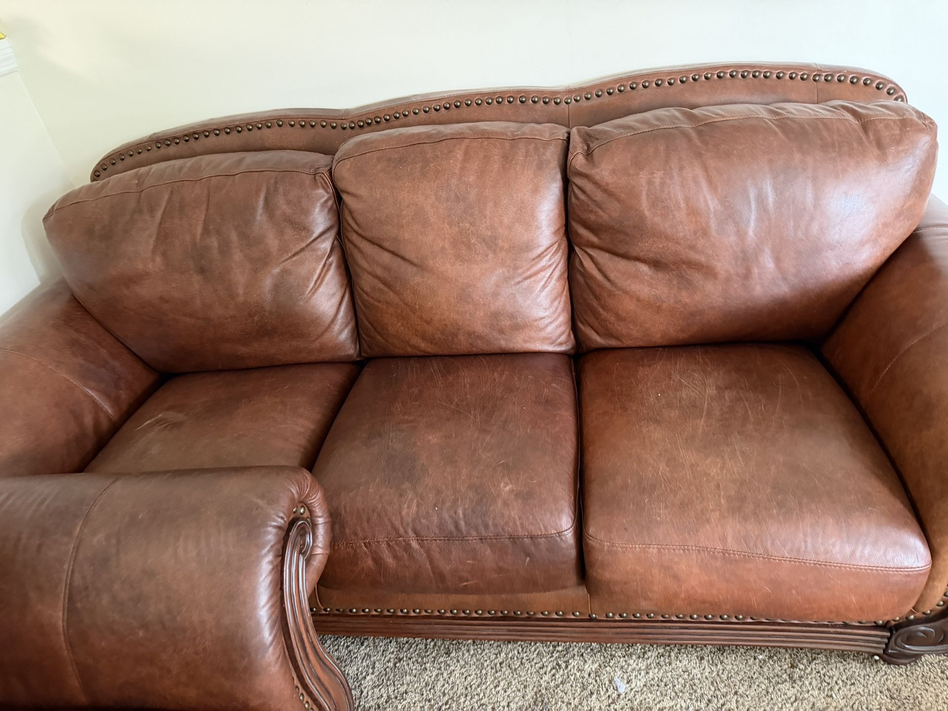Couch And Love Seat And Another Chair With Ottoman.