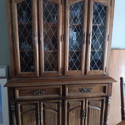 Dining room table chairs China cabinet Priced Separately