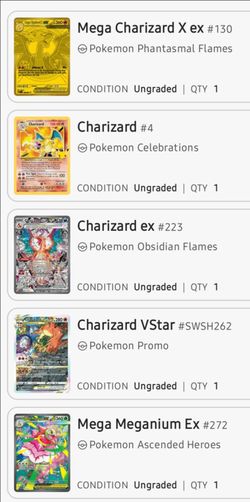List of cards