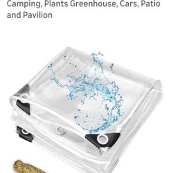 12"×16"Clear Vinyl Tarp 