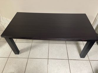 Dark Brown Rectangular Coffee Table