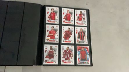 Soccer cards match attack