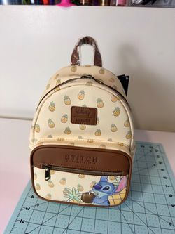 NEW Disney Loungefly Stitch Pineapple Mini Backpack