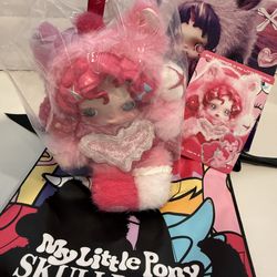 My Little Pony SkullPanda plush doll pendant Pinkie Pie