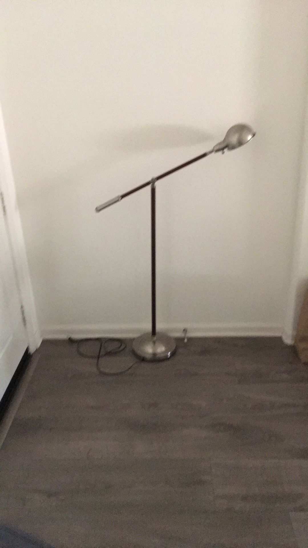 Floor Lamp Wood And Metal Adjustable