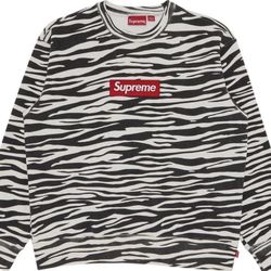 Supreme Box Logo Zebra CrewNeck FW22 Size M