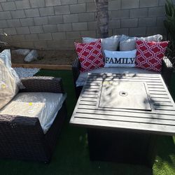 Brand New Patio Outdoor Furniture Set With Fire Pit