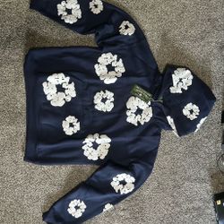 navy blue denim tears 