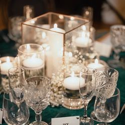 Wedding Decor: Rustic glass display - 8 total