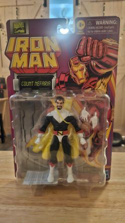 Marvel Legends Count Nefaria Action Figure Iron Man Retro Card