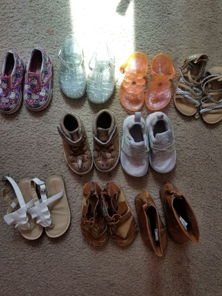 Baby Girl Shoes Sizes 6, 7 & 8