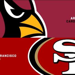 San Francisco 49ers Vs Arizona Cardinals Lower Level Row 9