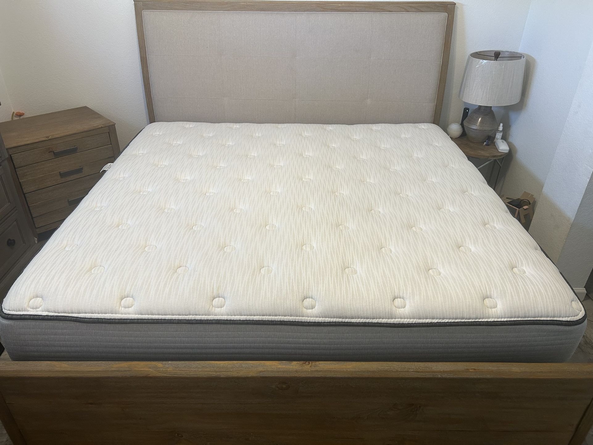 Bed Frame with Mattress and Box Spring