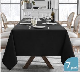 Black tablecloths 90x156 inch