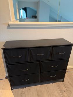 Black Storage Dresser