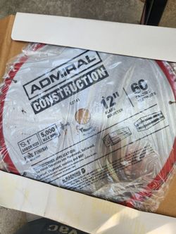 12 inches, new, carbide blade.