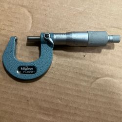 MITUTOYO 115-153 Spherical Ball Anvil Micrometer, 0-1” 
