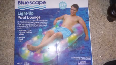 5 bluescape light up pool lounge new