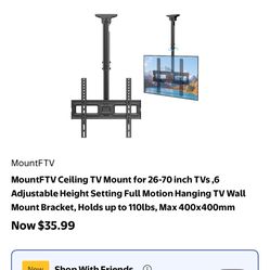 Tv Mount For Ceiling For 26”-70”