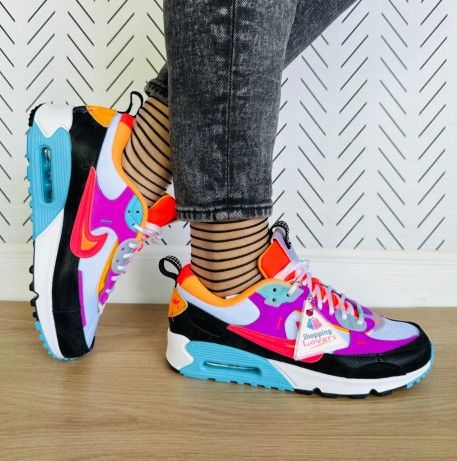 🤩Nike Air Max 90 7.5 Women shoes Futura Lunar New Year Black Purple FD0821-100