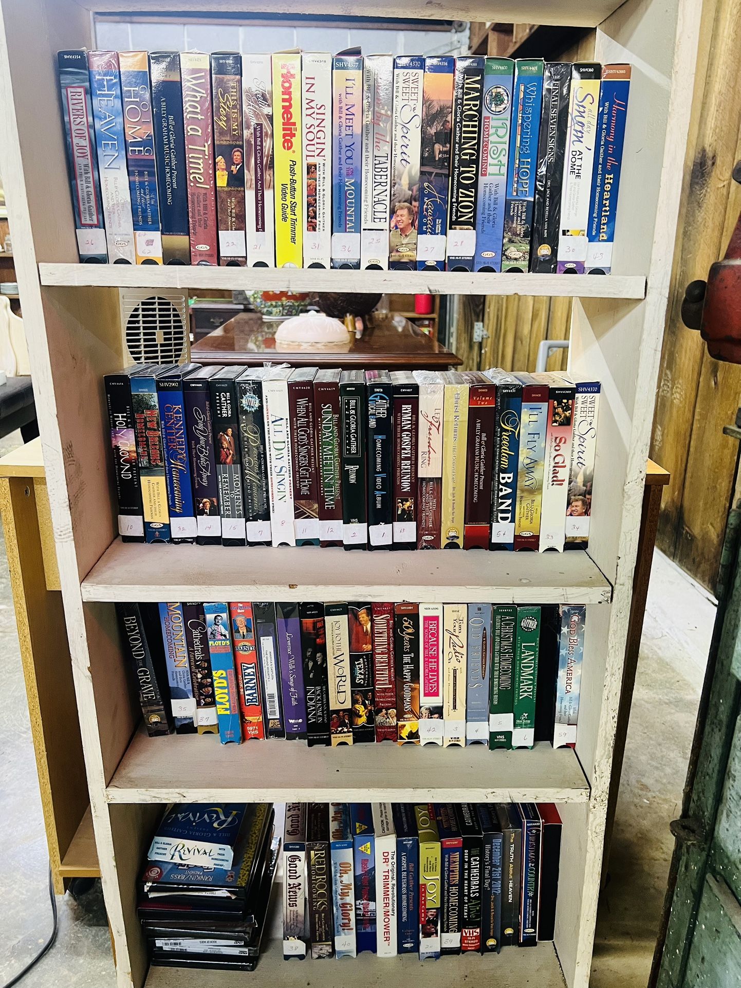 All VHS Tapes Are $1 Each- Lots of Bill & Gloria Gaither With Their Homecoming Friends