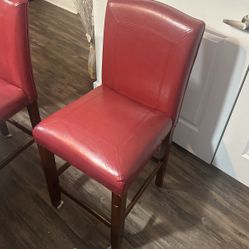 Red Barstools(x3)
