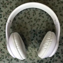 White Bluetooth Headphones