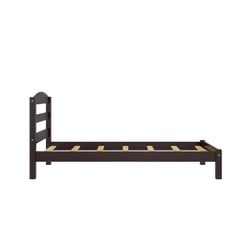 Espresso Wood Bed Frame Twin 