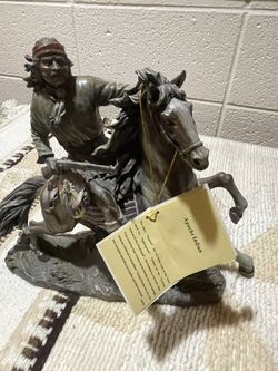 Native American Bronze statue