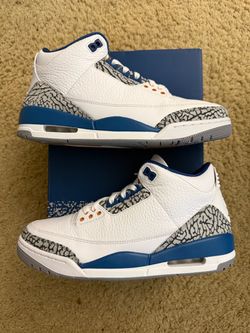 Size 9 (Worn once, comes with original box) - Air Jordan 3 retro Washington wizards