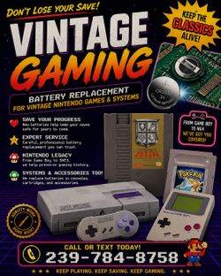 Gaming battery replacement service (Nintendo)