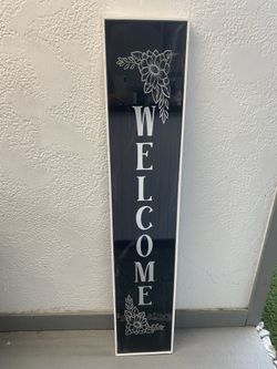 Epoxy Resin and Wood Front Door Welcome Decor