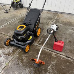 Push Mower And STIHL Trimmer