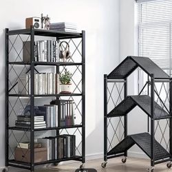 4/5 Tier Metal Storage Shelf with Wheels 