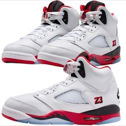 Nike Air Jordan 5 Retro Fire Red Black OG Sneakers Mens Size 9.5/Fits Women 11