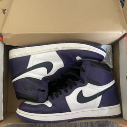 Jordan 1 Court Purple