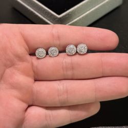 Silver Moissanite Earrings