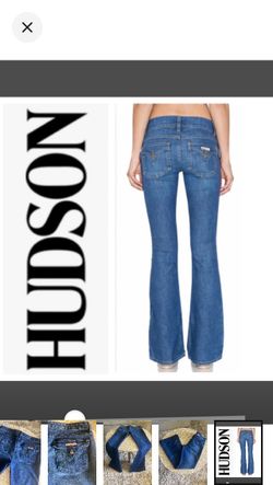 Hudson flap mid-rise flap flare jeans