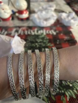 925 Sterling Silver Set Of 6 Pieces 