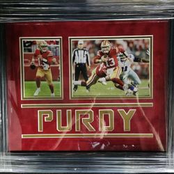 49ers Brock Purdy Custom-Framed Display Piece 