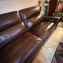 Electric Genuine Leather Couch