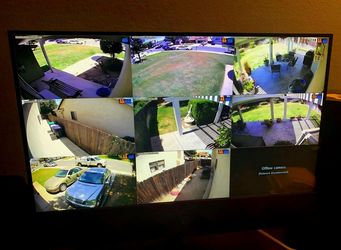 8 SECURITY CAMERAS CAMARAS DE SEGURIDAD💯Installed💯COLOR NITE VISION💯
