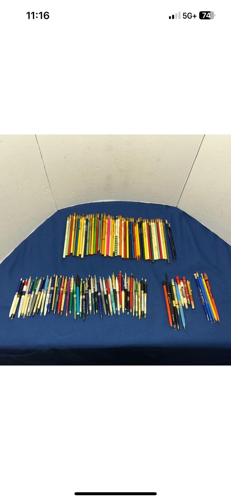 Lot Of Vintage Pens And Pencils In Various Conditions. Advertisement Used Unused