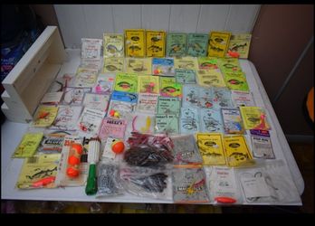Large Lot of vintage Fishing Rigs and Tackle
