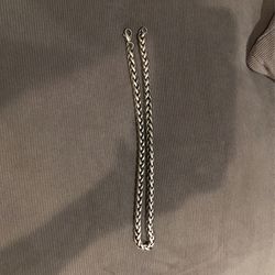 Mens Snake Chain Silver 20” X 3/8 Thick