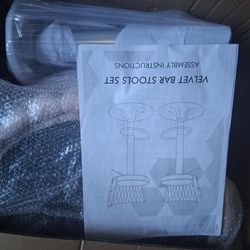 Authentic VELVET Bar Stool Set