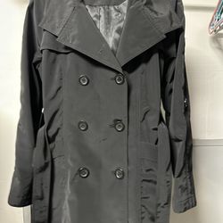 Michael Kors Women’s Black Double Breasted Coat Size Small