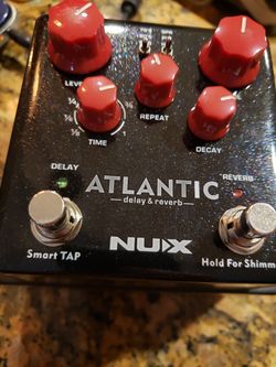 Nux Atlantic Delay Reveb Pedal New!!