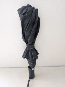Compact Black Folding Umbrella