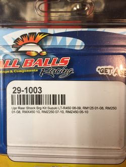 All balls shock bearing kit. Brand new. See sticker for fitment